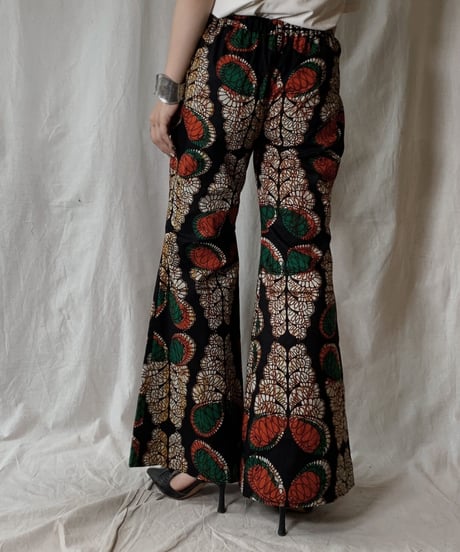 【RE;CIRCLE】 RE African Batik Flare Pants④/210428-015