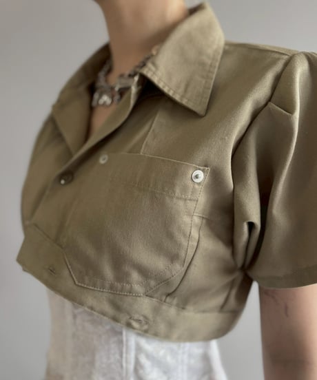 【Chinatsu Aoyama】 RE Makers Shirt Khaki / 260702-003