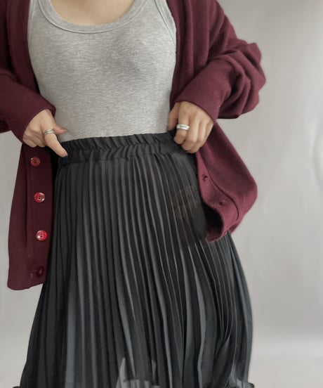 【USED】  Nuwa Poly Long Skirt  / 221126-011