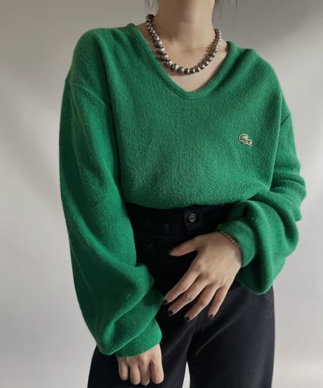 【USED】 LACOSTE Acrylic Knit/ 231104-023