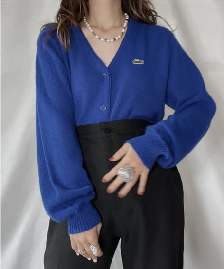 【USED】   LACOSTE Knit Cardigan⑧/211126-016