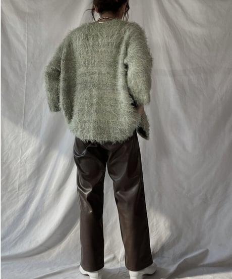 【USED】    Shaggy Knit Cardigan/211216-009