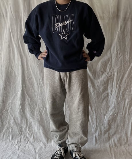 【USED】 90's USA Champion Reverse Weave Dallas/210324-019