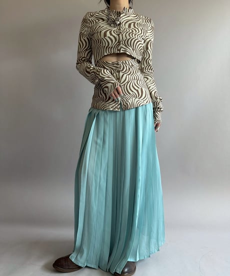 【USED】 Pleats Long Skirt /260404-015