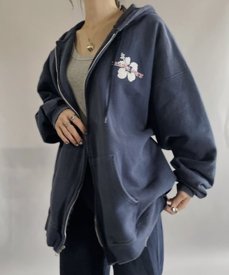 【USED】 Hanes Trader Joe's Zipup Hoodie / 221210-029