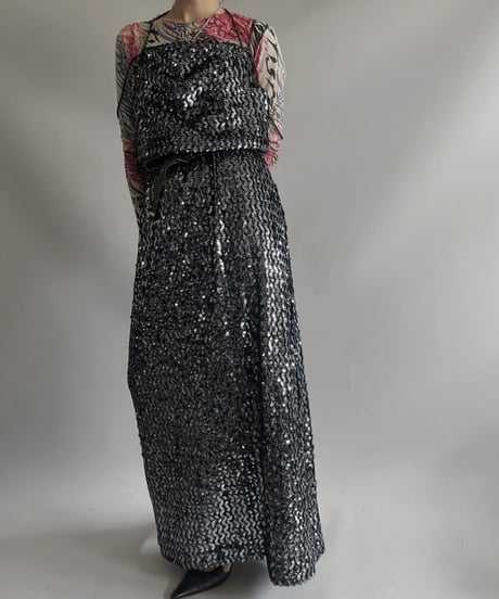 【USED】 Spangle Camisole One-piece / 231009-017