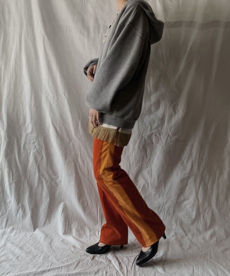 【RE;CIRCLE】 Remake Corduroy Side Line Pants④/210317-006