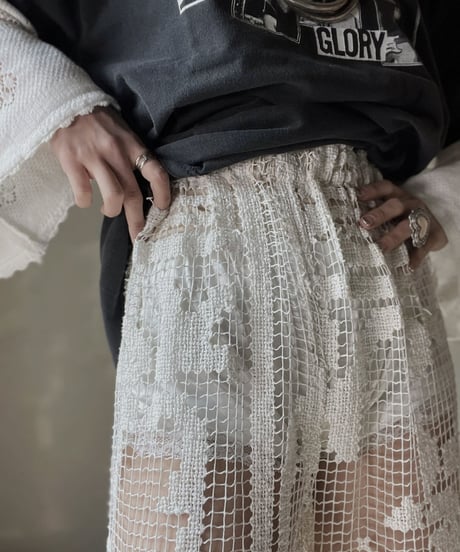 【RE;CIRCLE】 RE Crochet Tiered Pants⑤/20220317-014