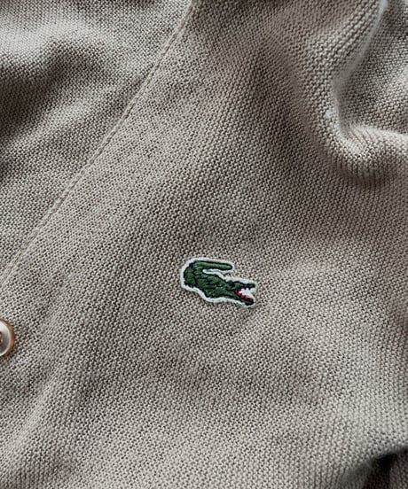【USED】   LACOSTE Acrylic Cardigan/211126-004