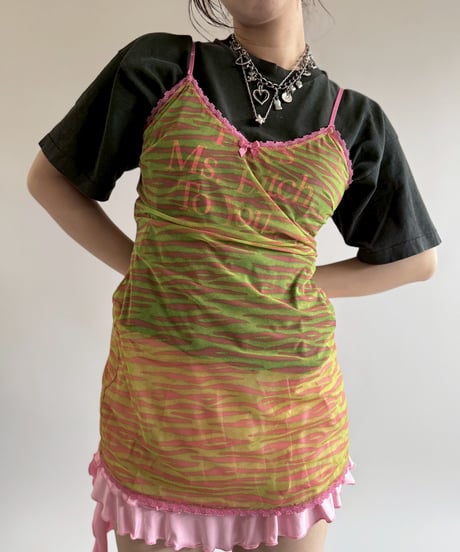 【USED】 Pattern Camisole Top /250510-076