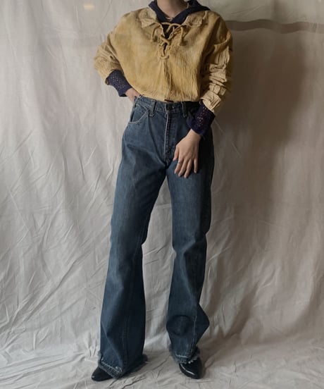 【RE;CIRCLE】Tie Dye Dyeing  Mexican shirt③ /210226-009