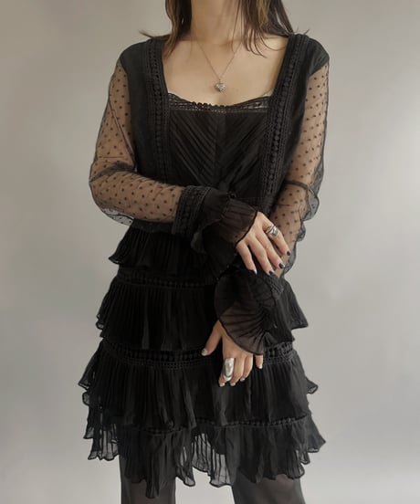 【USED】 Tiered Lace One-piece / 230624-009