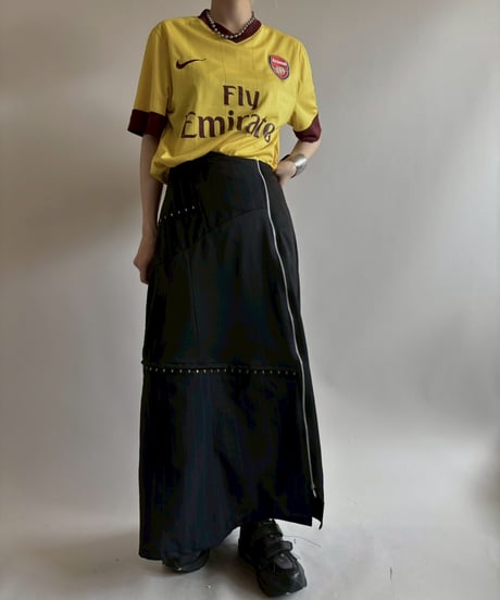 【RE;CIRCLE】 RE Suit Asymmetry Long Skirt/ 250717-021