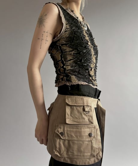 【RE;CIRCLE】  RE Fishing Vest Belt Bag / 260528-014