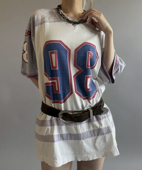 【USED】 Damage Numbering T-Shirt / 260523-006