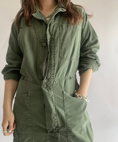 【USED】 Military Jump Suit  /241109-037