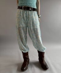【USED】 Flower Pattern Sheer Pants /260704-019