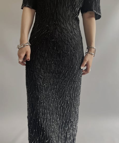 【USED】 Silk Spangle One-Piece/ 230722-019
