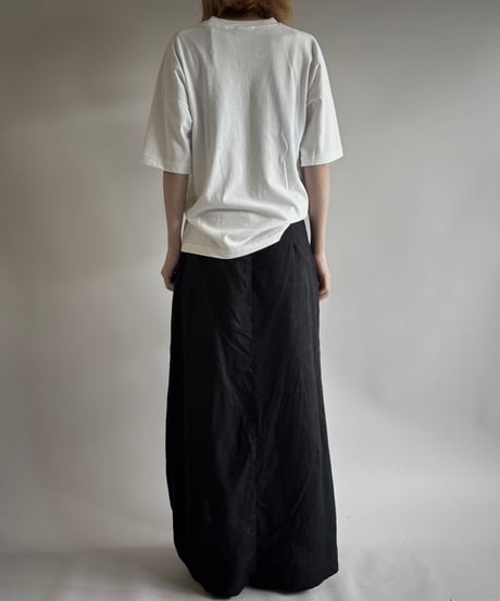 【USED】 Made in France Linen100% Pocket Design Skirt /250802-010