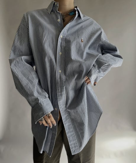 【USED】 Ralph Lauren Striped Shirt / 230126-009
