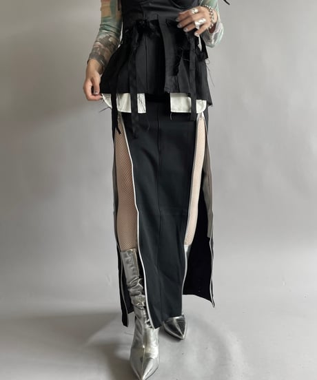 【RE;CIRCLE】 Re Front Zip Skirt/ 241003-013