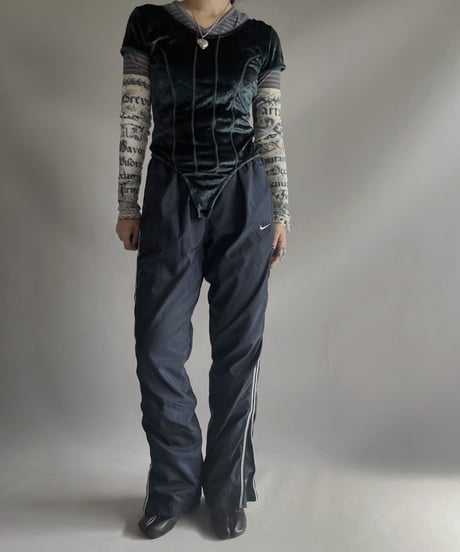 【USED 】 Nike nylon Line Pants/ 231202-021