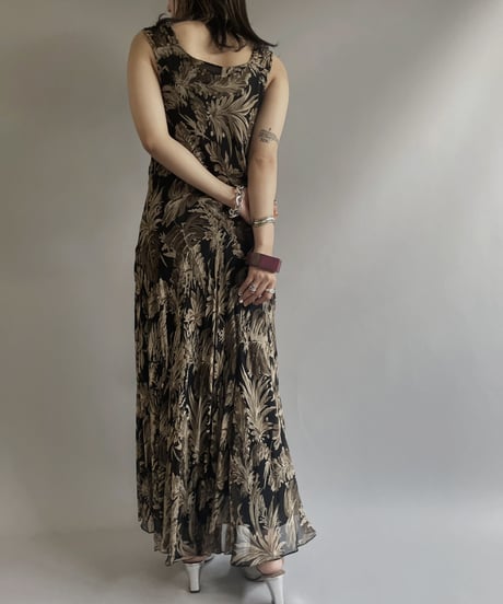 【USED】 Flower Patterned One-Piece/ 230715-005