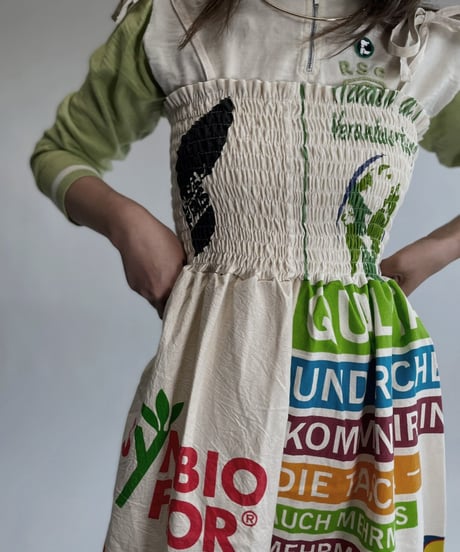 【RE;CIRCLE】 RE Eco-Friendly Bag Shirring One-piece / 220825-016
