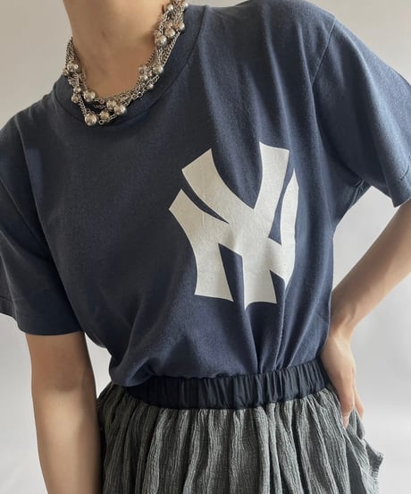 【USED】 Made in USA 80's Screen Stars New York Yankees T-Shirt /240720-016