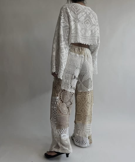 【RE;CIRCLE】 RE Crochet Lace Top / 220728-022