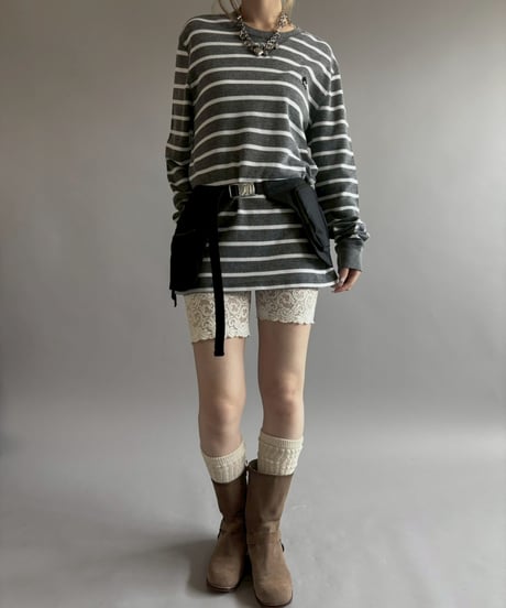 【USED】 Border Pattern Thermal Top / 260613-003