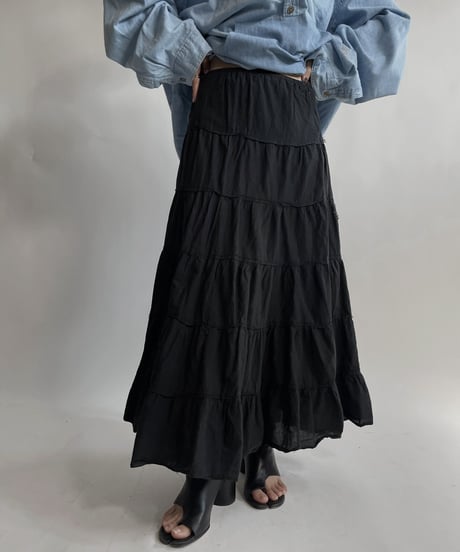 【USED】 Cotton Long Skirt / 220423-016