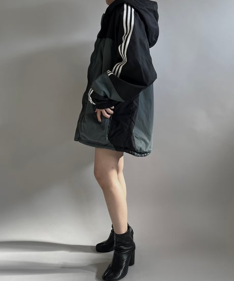 【USED】 90's adidas Nylon Fleece Reversible jacket /241228-016