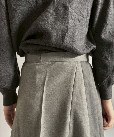 【RE;CIRCLE】 RE Suit Pleats Wrap Skirt/ 260108-009