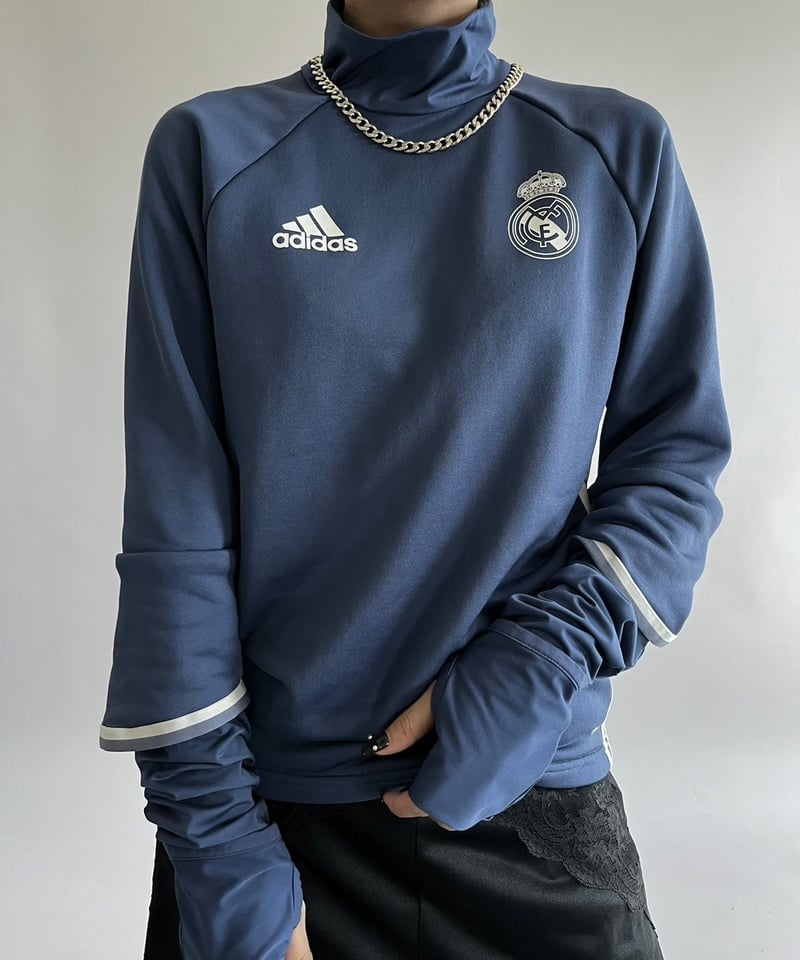 USED】 adidas Real Madrid L/S Soccer Shirt /24