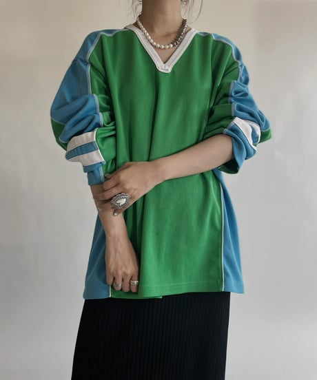 【USED】 Long Sleeved Soccer T-shirt / 220604-005