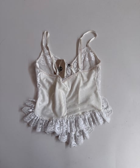 【USED】 Lace Pattern Camisole Top  /250322-005
