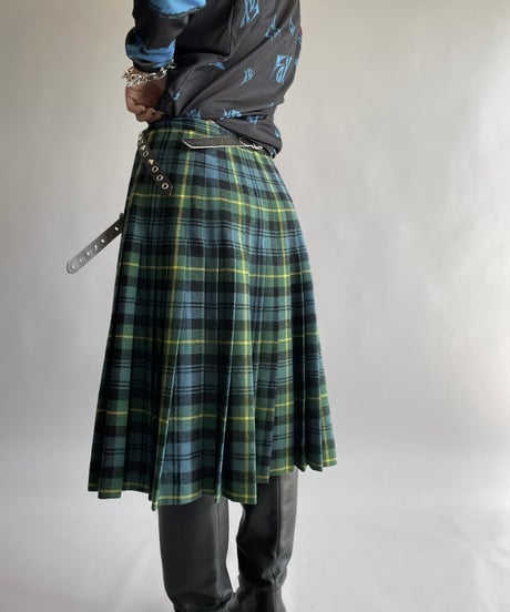 【USED】 Check Patterned Skirt/ 241006-043