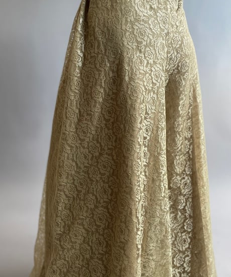 【USED】 Lace Patterned Sheer Pants/ 240921-023