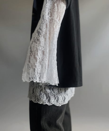 【USED】L/S Flare Sleeve Lace Top/ 230909-006