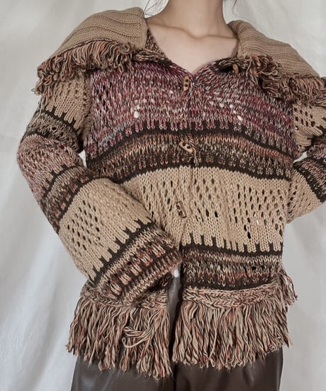 【USED】   Knit Cardigan/211216-034