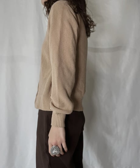 【USED】   LACOSTE Acrylic Cardigan/211126-004