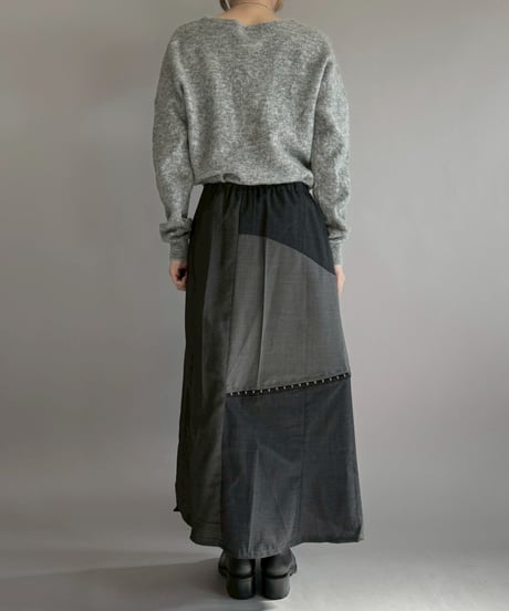 【 RE;CIRCLE】 RE Suit Asymmetry Long Skirt / 260129-006