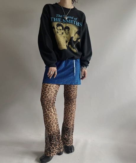 【USED】 Leotard Patterned Sheer Pants / 231216-026