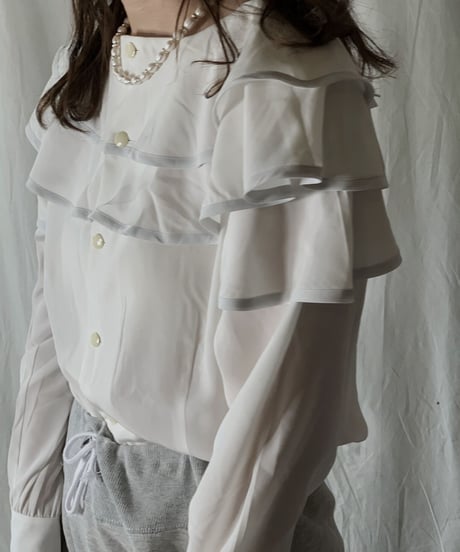【USED】 White Blouse /210421-030