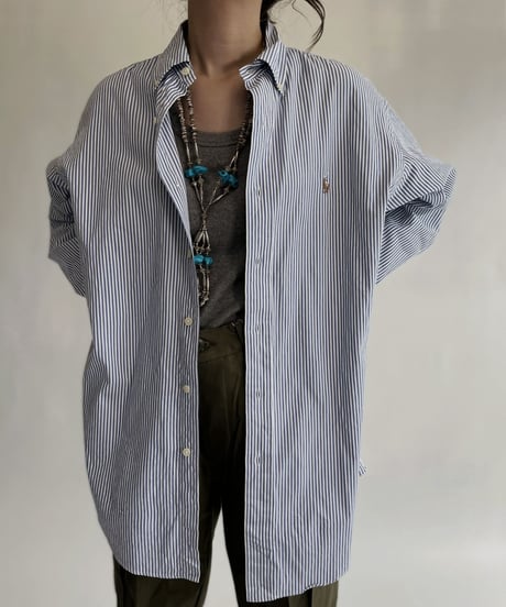 【USED】 Polo Ralph Lauren Striped Shirt / 220820-008