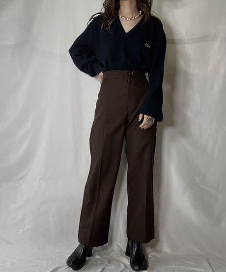 【USED】   LACOSTE Knit Top①/211126-006