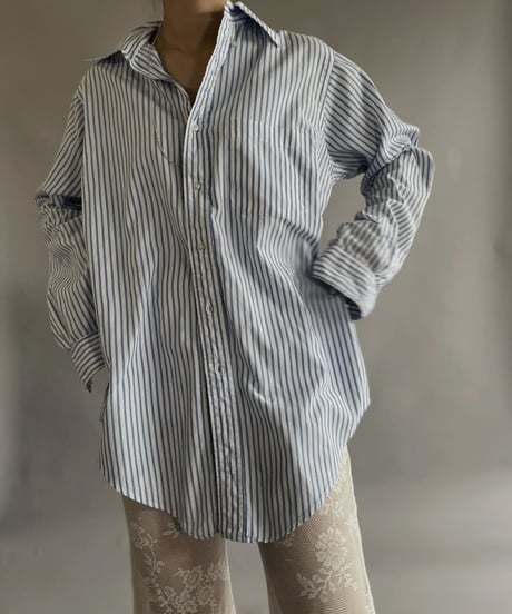 【USED】 made in USA Brooks Brothers L/S Strip Shirt /230608-008
