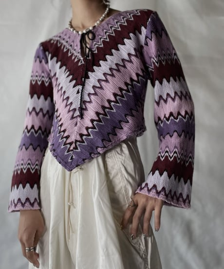 【USED】   Crochet L/S Top/210926-003