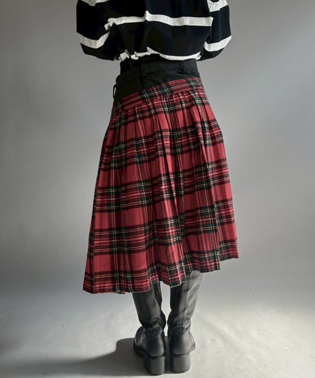 【RE;CIRCLE】 RE Kilt Long Skirt / 251204-010